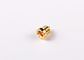 Male Crimp Straight MCX Bulkhead Connector Gold Plated Plating Small Sized