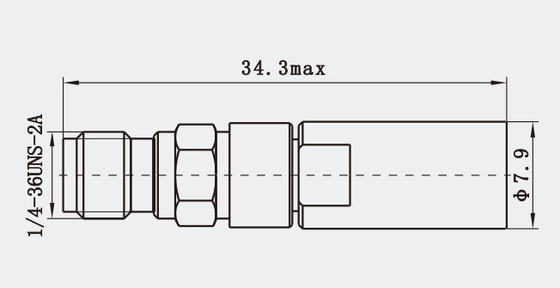 Milimetere Wave K2.90mm Female Stainless Steel RF Connector for MF540A Cable