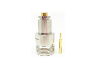 Bulkhead Nickel Plated N Type RF Connector Threaded Coupling Coaxial Connector