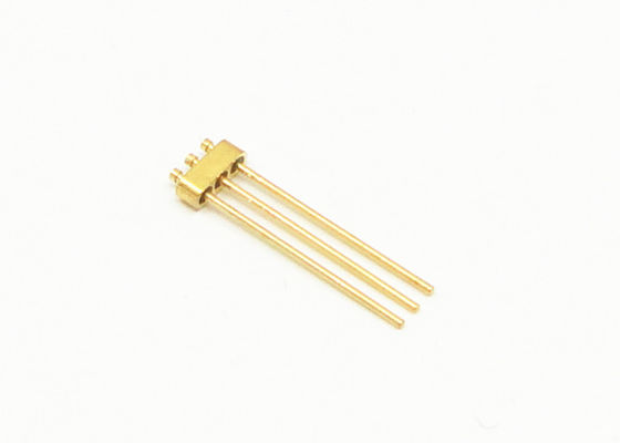 3 Pin Nail Head Glass To Metal Hermetic Seal Header With Gold Wire Bonding Surface JMC-874-JH