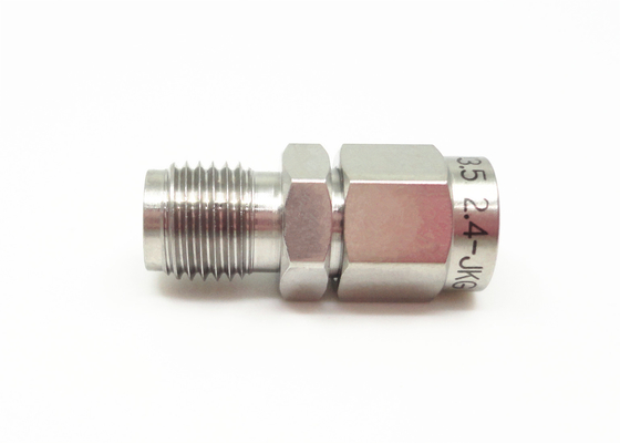 Paslanmaz Çelik RF Adaptörü 3,5 mm Erkek - 2,4 mm Dişi Milimetre Dalga Adaptörleri
