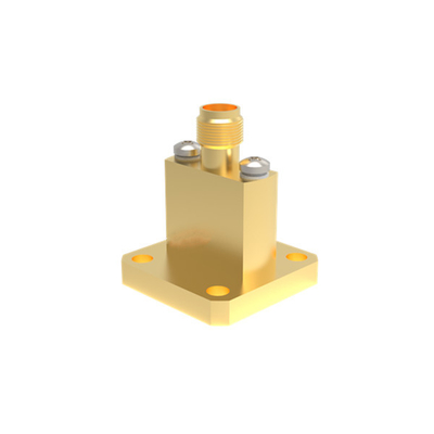 WR42 BJ220 K2.92mm Kadın Uçuş Uçuş Dalga Kılavuzu Koaksi Adaptörü 17.6GHz~26.7GHz K/BJ220-KFE7