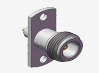 N Tipi Mikrostripli Kadın 2 delikli Flange RF Koaksiyel Bağlantısı