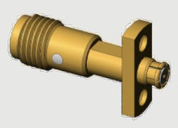 2 Delikli Flanş Montajlı SMA Dişi/Jack - SMP Dişi/Jack Adaptörler 18GHz'e Kadar