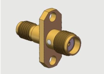 2 Delikli Flanş Montajlı SMA Dişi / Jak - SSMA Dişi / Jak Adaptörler 18GHz'e Kadar