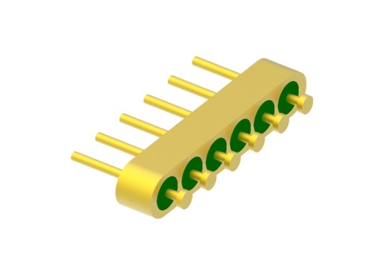 Altın Kablo Bağlama Yüzeyi MC-1133-JH ile 6-Pin Tırnak Kafası Cam Metal Hermetik Mühür Başlığı