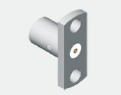 Paslanmaz çelik SMP Erkek Yarım Dayanıklı Panel Montaj SMP Plug 2 Delik Flange Montaj Sınırlı Dayanıklı Frekansı 18GHz'e Kadar