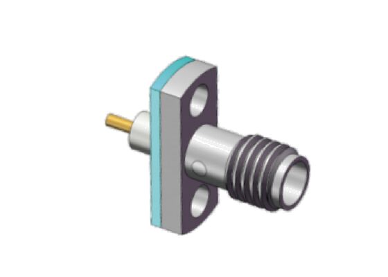Su geçirmez Paslanmaz Çelik Flange Montajı SSMA RF Bağlantısı 18GHz sert ortam için Sızdırmazlık Halkası ile
