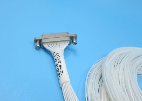 J30J Serisi Bağlayıcı Dikdörtgen 37kontaktlı Erkek fiş, sinyal iletimi için tel uzunluğu 1500mm