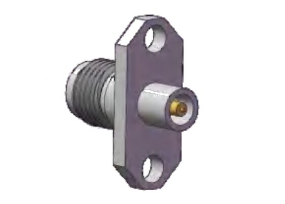 SS Shell 40GHz 2.92mm RF Bağlantısı K Soket Flanş Montajı.480 inçlik (12.2mm) delik aralığı