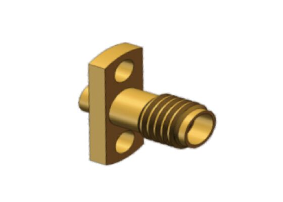 50Ω 18GHz SSMA Erkek Mini SMA Flanş Montajlı RF Koaksiyel Konnektör Kablosu .086 Kablo için Çiftleşme, RG405