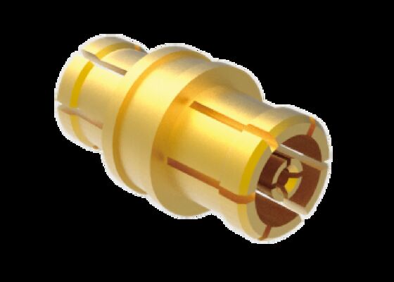 Düşük Ekleme Kaybı ile 50Ω 40GHz SMPM Jak - Jak Adaptörü Havacılık RF Konnektörleri