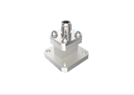 WR 42 Waveguide - 2,92 mm K Tipi Adaptör 18 GHz ~ 26,5 GHz K Bandı için Kullanılan Son Lansman Havacılık RF Konnektörleri