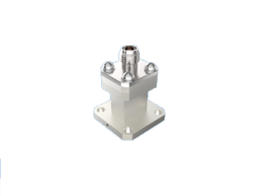 WR28 BJ320 Uç Lansmanı Dalga Kılavuzundan 2.92mm K Tipi Koaksiyel Adaptöre 26.4 GHz-38 GHz Ka Band Havacılık Sınıfı RF Dalga Kılavuzu Koaksiyel Geçiş Konektörü