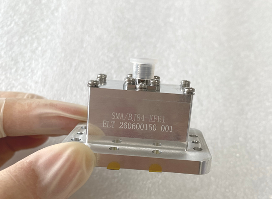 Waveguide Bağlantı Noktası WR112 (BJ84) ile SMA Dişi Adaptör Uç Başlatma Frekansı ile Koaksiyel Adaptöre Waveguide 6,57GHz~9,99GHz