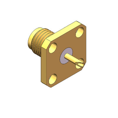 50Ω Empedans Altın Kaplama Mini Boyutlu İyi Bant Genişliği SMA RF Konektörü