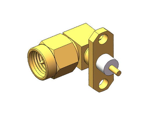 Flanşlı Erkek Anten 2 Delikli SMA RF Konektörü