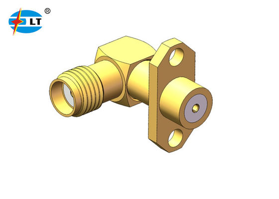 50Ohm 90 Derece Erkek - Dişi SMA Konnektörü Sağ Açı