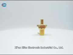 Yüksek Güvenilirlik Kadın Perde RF SMA Kablo Bağlantısı 086 Kablo için Altın Kaplama